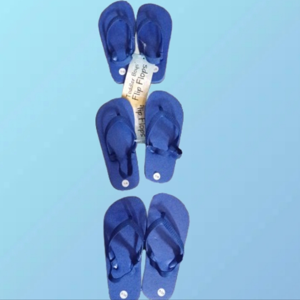 Blue Flip Flops Set [S,M,L] As Your Kid Grows